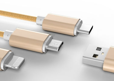 Chine 3 colorés dans 1 chargeur de batterie d'ion d'USB Li avec le type C/câble du micro/8 bornes fournisseur