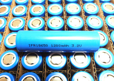 Chine Capacité élevée du paquet 3.2v 1200mah de la batterie LiFePO4 de l'indicateur 18650 de laser pleine fournisseur