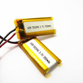 Chine batterie de polymère du lithium 502040 350mah pendant la longue vie de cycle de petit biocapteur futé fournisseur