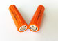 Orange batterie de 18650 surfaces planes, batterie d'ion de la lumière 3,7 V 2000mah Li de LED fournisseur