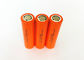 Orange batterie de 18650 surfaces planes, batterie d'ion de la lumière 3,7 V 2000mah Li de LED fournisseur